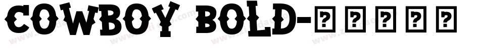 Cowboy Bold字体转换